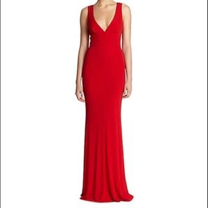 SAKS - ABS Red Formal Gown
